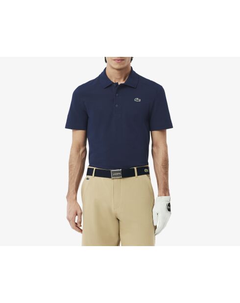 Petit Piqué golfpoloshirt met maritieme UV-bescherming