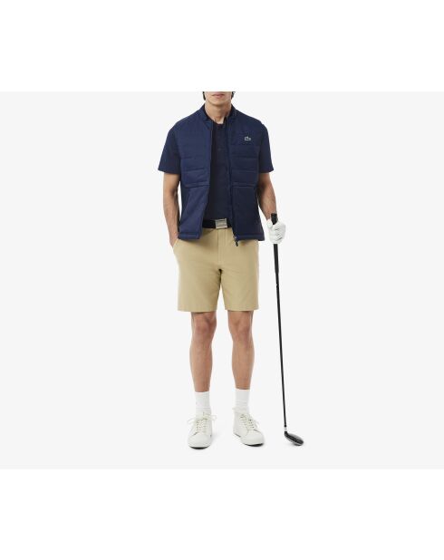 Petit Piqué golfpoloshirt met maritieme UV-bescherming