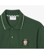 Polo L.12.12 classic fit blason brodé vert