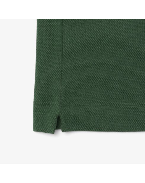 L.12.12 poloshirt met klassieke pasvorm, geborduurd groen wapenschild