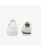 Sneakers Club-Low in pelle bianca/verde scuro
