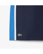 Lichte tennisshort met gekleurde banden marineblauw/zigeunerwit