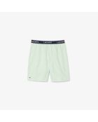 Liamon/wit gestreepte pyjamabroek van popeline met rechte pasvorm