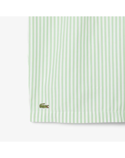 Liamon/wit gestreepte pyjamabroek van popeline met rechte pasvorm