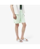 Liamon/wit gestreepte pyjamabroek van popeline met rechte pasvorm