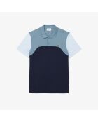 Polo L.12.12 regular fit met kleurvlakken marineblauw/limestone-creek
