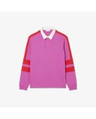 Polo Malva Rugby de corte clásico con bloques de colores