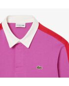 Polo Malva Rugby de corte clásico con bloques de colores