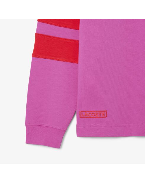 Polo Malva Rugby de corte clásico con bloques de colores