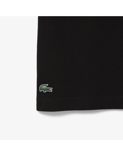 Regulär geschnittenes T-Shirt aus leichter Baumwolle mit schwarzem Aufdruck