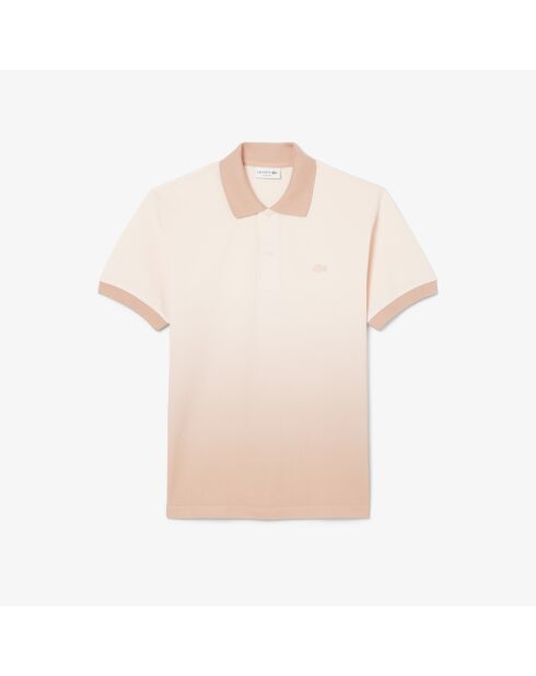 Polo L.12.12 dalla vestibilità classica con stampa sfumata in angora/latte