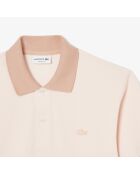 L.12.12 poloshirt met klassieke pasvorm en print in angora/latte-gradiënt