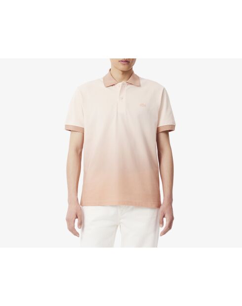 Polo L.12.12 dalla vestibilità classica con stampa sfumata in angora/latte