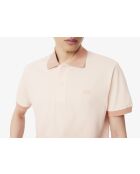 L.12.12 poloshirt met klassieke pasvorm en print in angora/latte-gradiënt