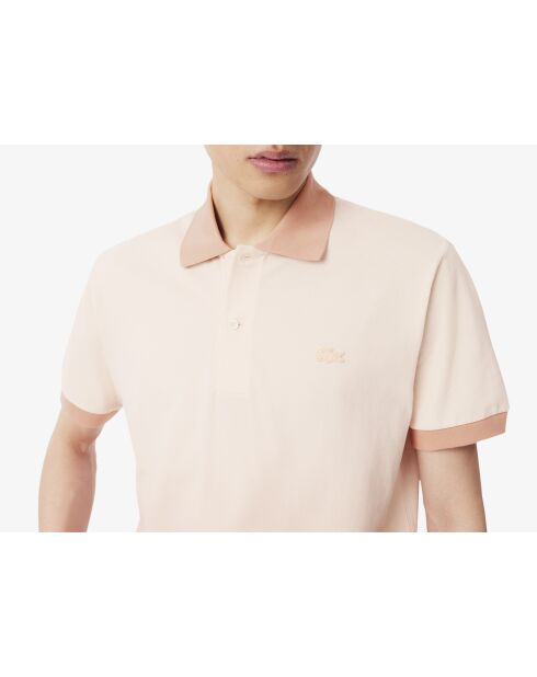 Polo L.12.12 dalla vestibilità classica con stampa sfumata in angora/latte