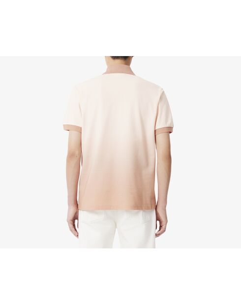 Polo L.12.12 dalla vestibilità classica con stampa sfumata in angora/latte