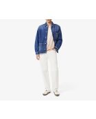 L.12.12 poloshirt met klassieke pasvorm en print in angora/latte-gradiënt