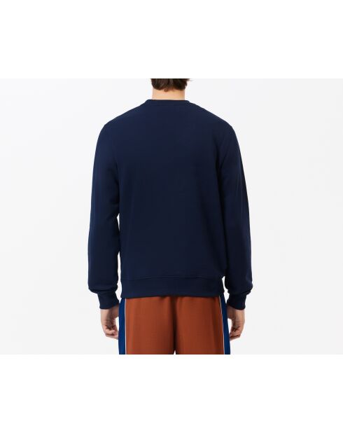 Felpa girocollo in felpa blu