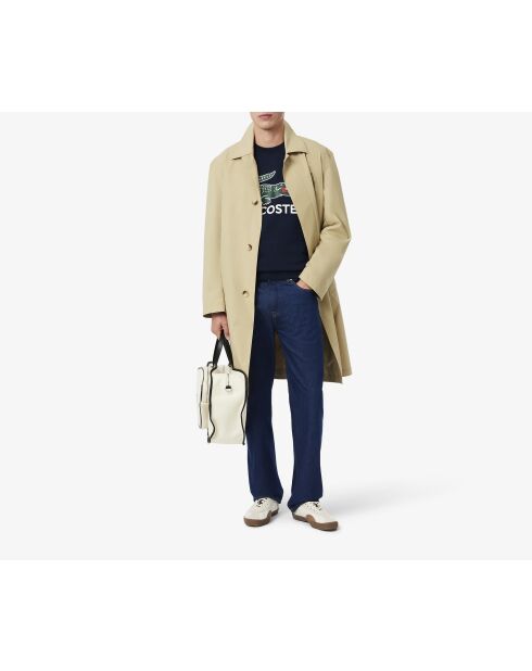 Felpa girocollo in felpa blu