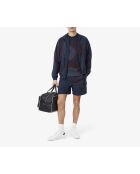 T-Shirt aus Jersey mit Farbverlauf und Falcon-Expresso-Print in Marineblau