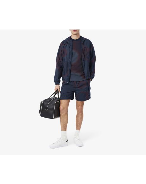 T-Shirt aus Jersey mit Farbverlauf und Falcon-Expresso-Print in Marineblau