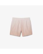 Korte zwemshort met latte/angora-gradiëntprint