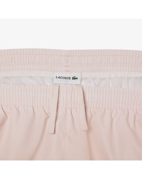 Korte zwemshort met latte/angora-gradiëntprint