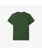 Heritage Tennis-T-Shirt mit grünem Aufdruck