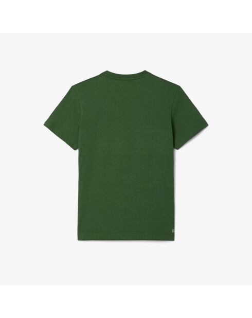 Heritage Tennis-T-Shirt mit grünem Aufdruck