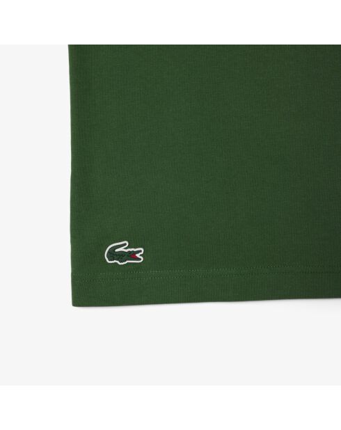 Heritage Tennis-T-Shirt mit grünem Aufdruck