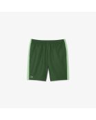 Sportshort met groen/limoenprint