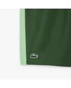 Sportshort met groen/limoenprint