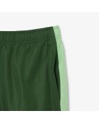 Sportshort met groen/limoenprint