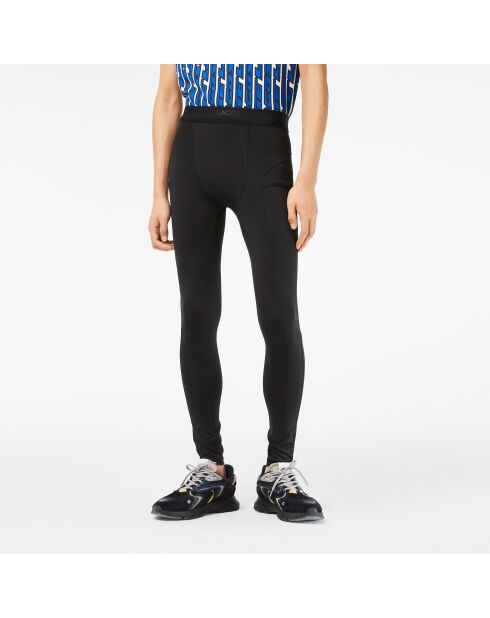 Zwarte sportlegging van gerecycled polyester