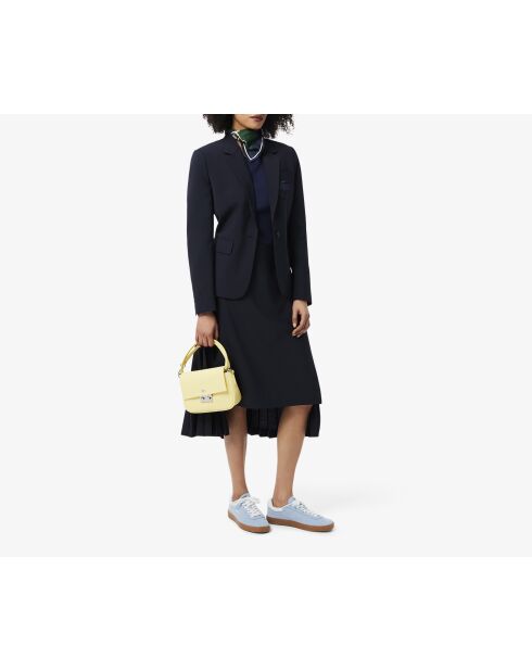 Sneakers Baseshot aus hellblauem Veloursleder