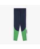 Sportjoggingbroek met kleurvlakken marineblauw/wit-calathea