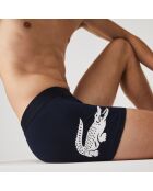 Lot de 3 boxers courts imprimé marine/blanc/argent chine
