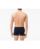 Lot de 3 boxers courts imprimé marine/blanc/argent chine