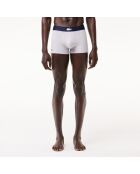 Lot de 3 boxers courts imprimé marine/blanc/argent chine