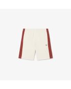 Lappland/Iberis-Piste Fleeceshorts aus Baumwolle im Farbblockdesign