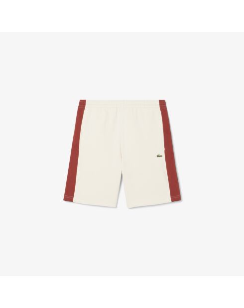 Lapland/Iberis-Piste katoenen fleeceshort met kleurvlakken