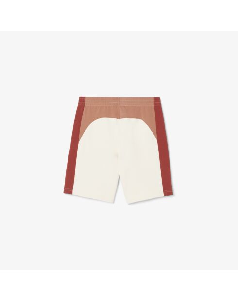 Lapland/Iberis-Piste katoenen fleeceshort met kleurvlakken