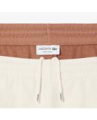 Lappland/Iberis-Piste Fleeceshorts aus Baumwolle im Farbblockdesign