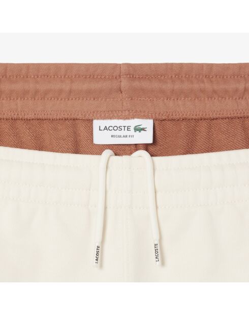 Lapland/Iberis-Piste katoenen fleeceshort met kleurvlakken