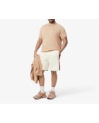 Lappland/Iberis-Piste Fleeceshorts aus Baumwolle im Farbblockdesign