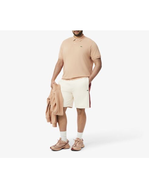 Lapland/Iberis-Piste katoenen fleeceshort met kleurvlakken