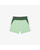 Pantalones cortos de baño con bloques de color blanco/verde liamone