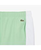 Pantalones cortos de baño con bloques de color blanco/verde liamone
