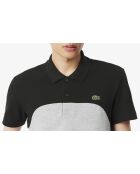 Polo L.12.12 Regular-Fit-Farbblock silber/schwarz