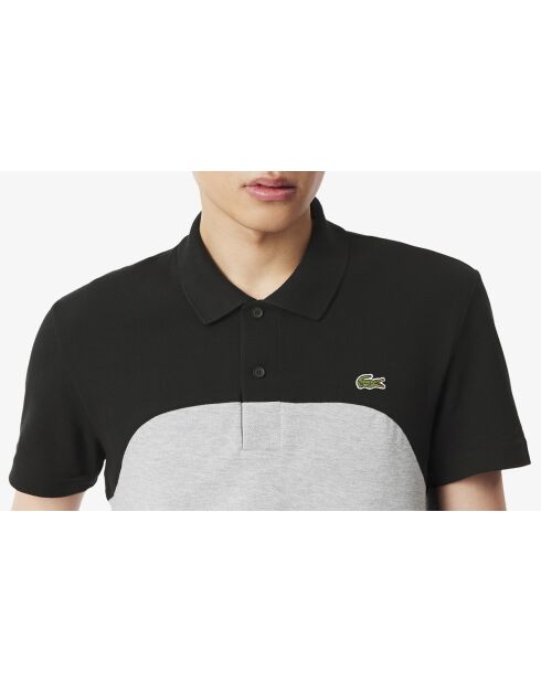 Polo L.12.12 Regular-Fit-Farbblock silber/schwarz